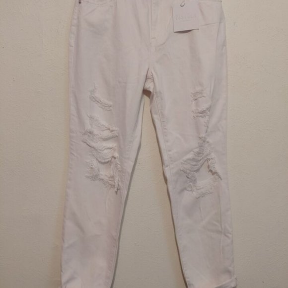 PISTOLA Jeans - PRESLEY DISTRESSED HIGH RISE RELAXED ROLLER - Size 27 - NWT - Picture 4 of 9